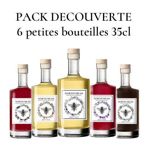 Pack découverte 6 bouteilles 35cl - Hydromels arrangés