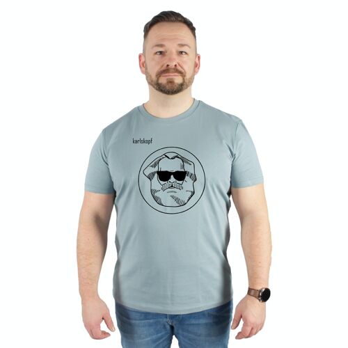 LOGO | Herren T-Shirt aus 100% Bio-Baumwolle | ERDBLAU