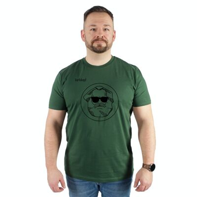 LOGOTIPO | Camiseta de hombre confeccionada en algodón 100% orgánico | VERDE SUAVE