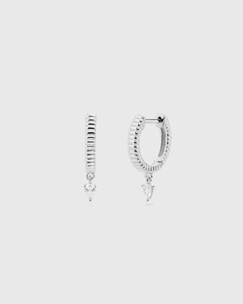 Boucles d'oreilles cardigan en argent