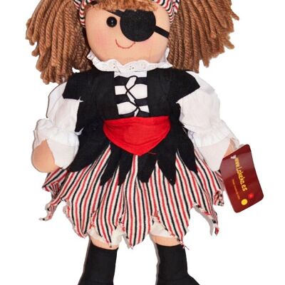 Muñeca de trapo Pirata