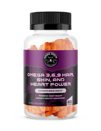 Omega 3,6, 9 Gummies pour la santé des cheveux, de la peau et du cœur 1