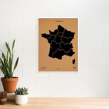 Carte de France sur le liège 12