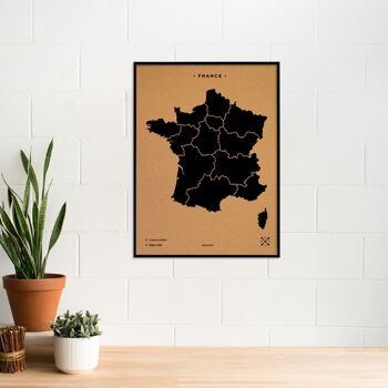Carte de France sur le liège 13