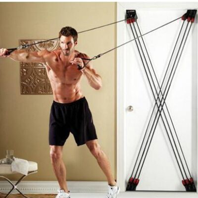 Rally Rope Rundum Rally Fitness Fitness Resistance Rope Pull Training Band an der Tür