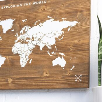 Boîte carte du monde en bois 4