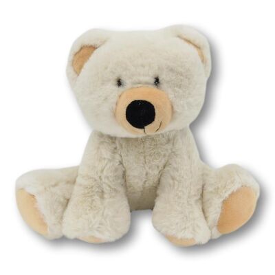 Peluche RecycleBear - crème - peluche 20 cm - doudou