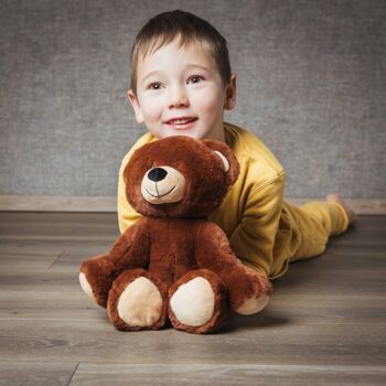 Peluche RecycleBear - marron - peluche 25 cm - doudou 5