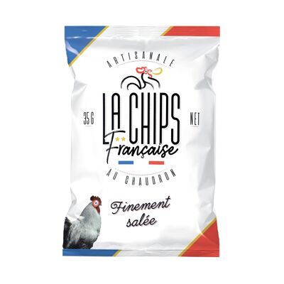 La Chips Française Échalote de Picardie 130 g - Lot de 20 paquets