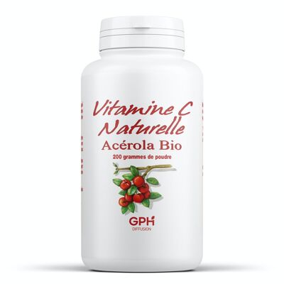 Vitamina C Natural Acerola Orgánica - 200 g en polvo