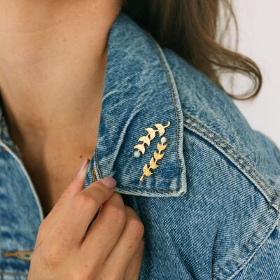 Broche de laurel