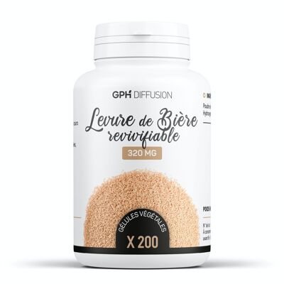 Revivable brewer's yeast - 320 mg - 200 vegetable capsules