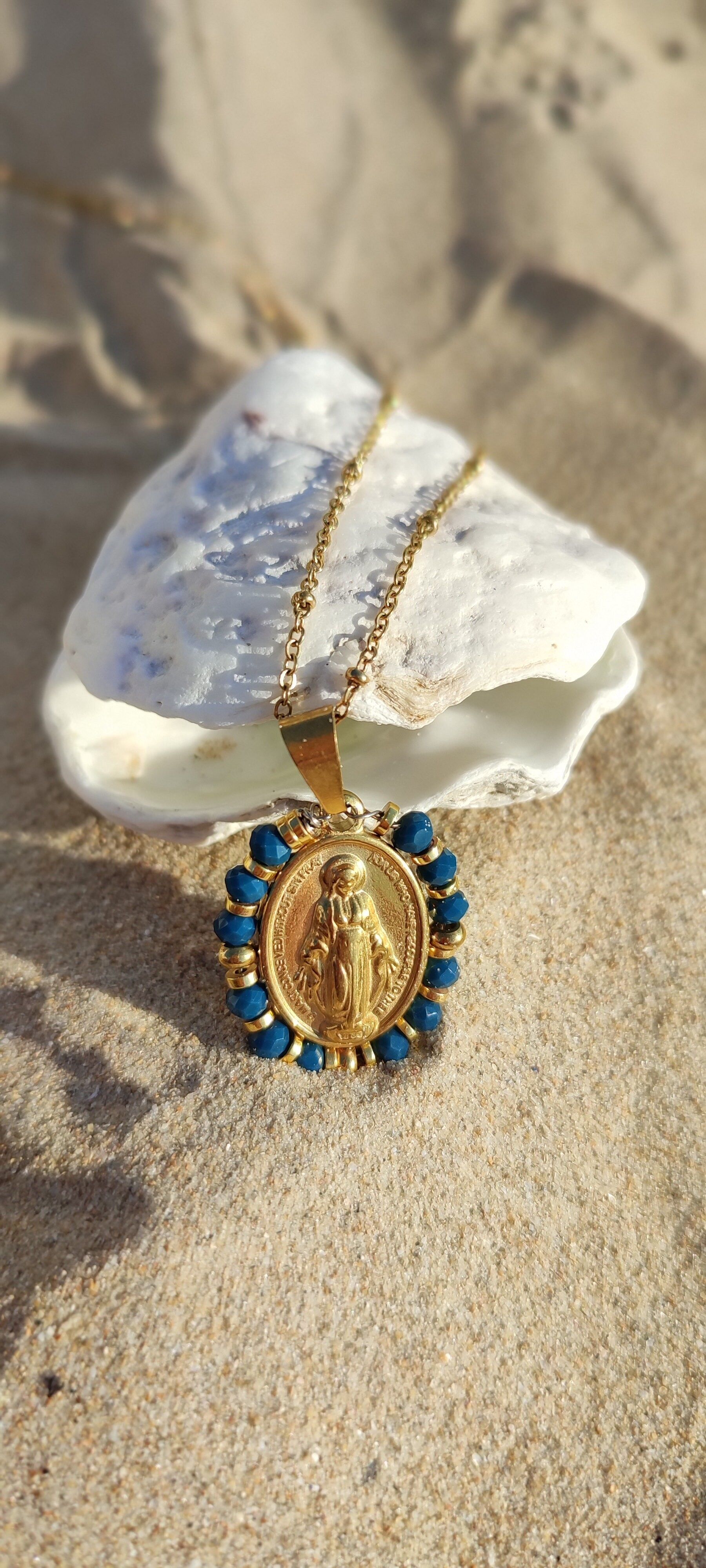 Collana lunga Madone Madonna e Oro