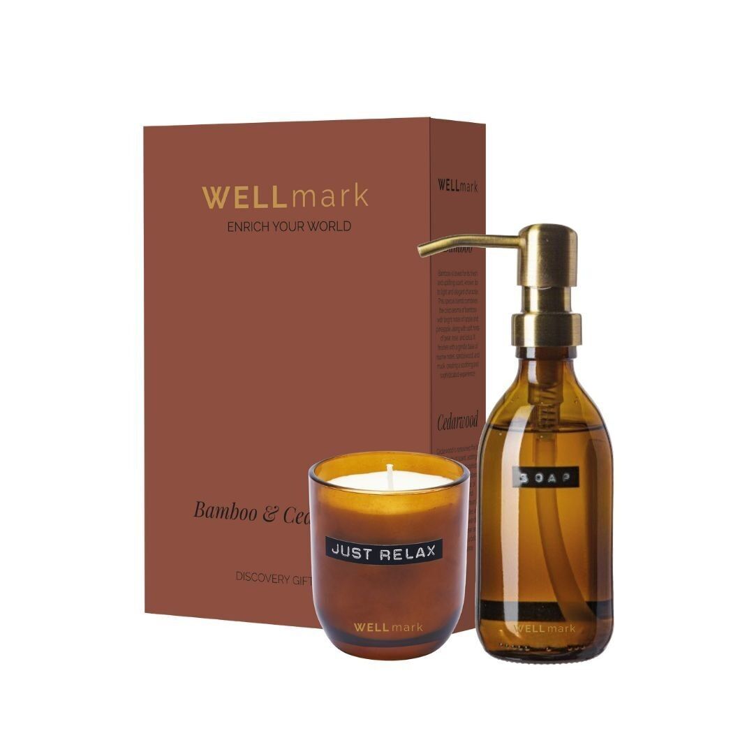 Discovery gift set hand soap and scented candle 'BAMBOO'