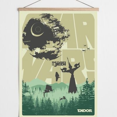 Poster di fan art di Star Wars Endor