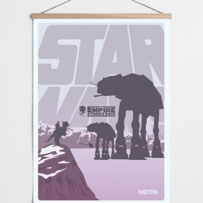 Póster de arte de los fans de Star Wars Hoth