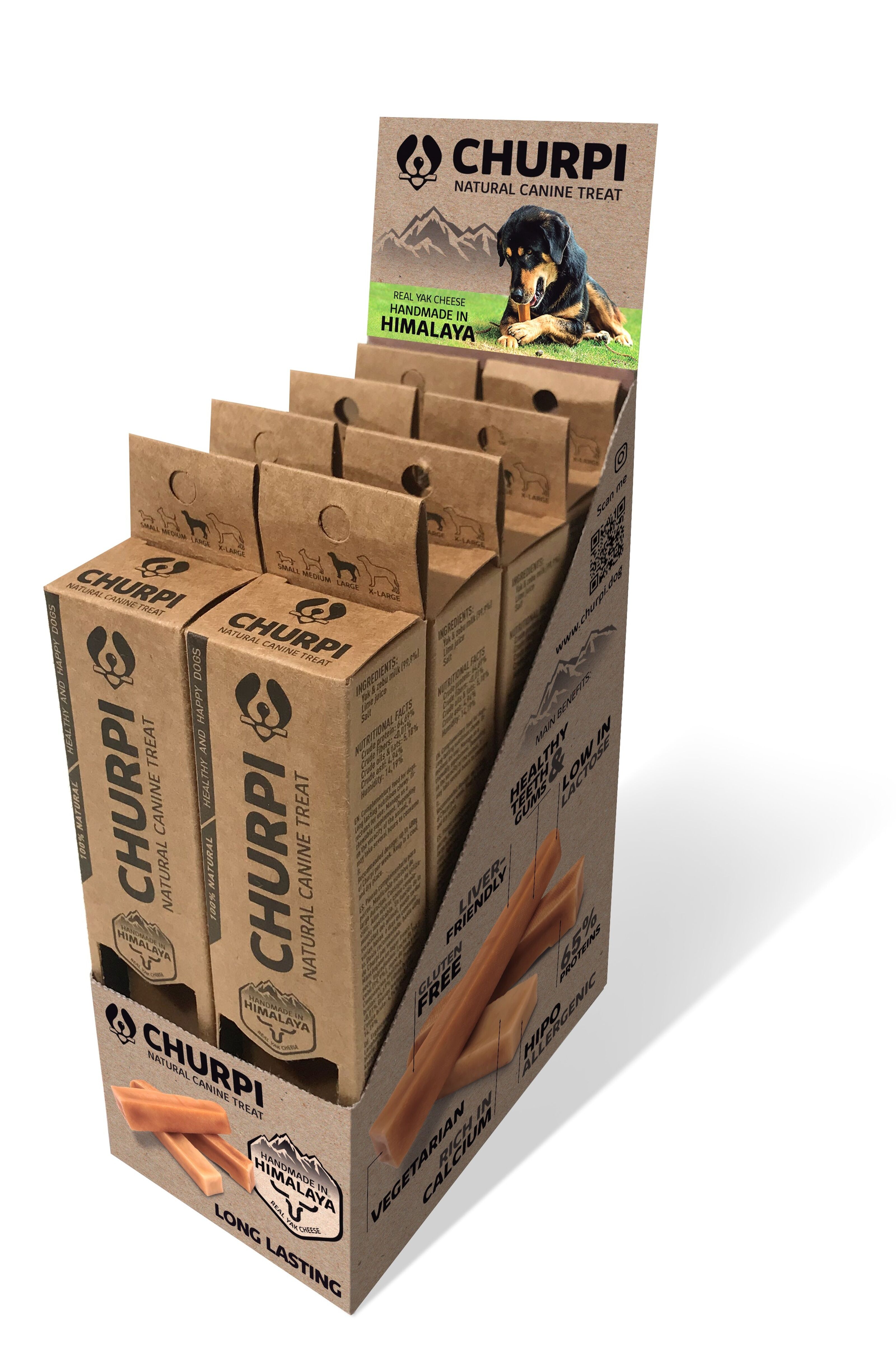 Compra BOX L CHURPI Snack al latte di yak 100% naturale per cani  all'ingrosso