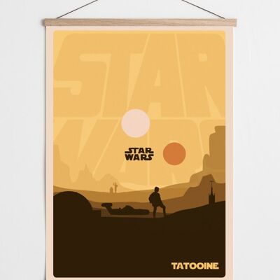 Arte de los fanáticos de Star Wars Tatooine Póster