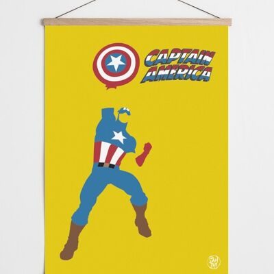 Fan-Kunstposter von Captain America