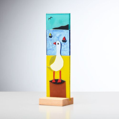 Standing Decorative Seagull Plaque