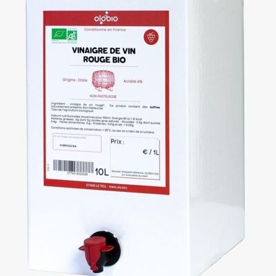 Organic Red Wine Vinegar BIB 10l