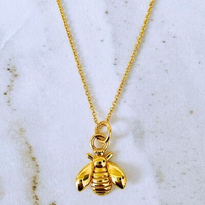 The Bee Accent Necklace - Gold Plated