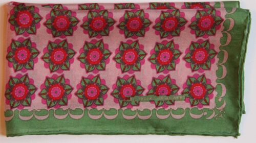 Mini Foulard en Soie Daisy vert green