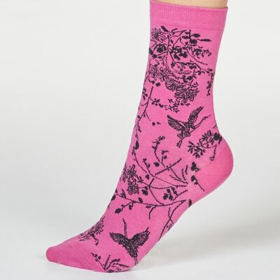 FINA BIRD SOCKS - VIOLET PINK