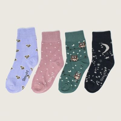 PRETTY NIGHT SKY BABY 4 SOCKS GIFT BOX - MULTI