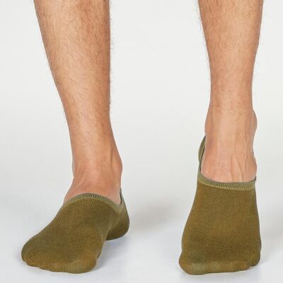 NO SHOW SOCKS - FOREST GREEN