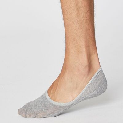 No Show Men's Invisible Socks - Grey