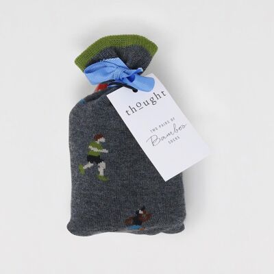 Heck Athlete Socks In A Bag - Dark Grey Marle