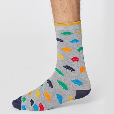 Gaming Socks - Mid Grey Marle