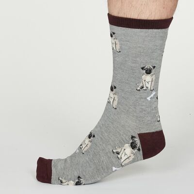 Lyman Dog Socks - Mid Grey Marle