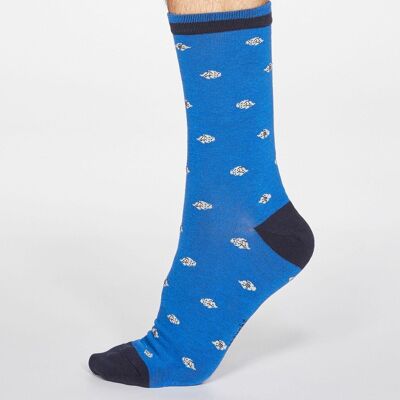 Carlos Sea Creatures Socks - Bright Blue