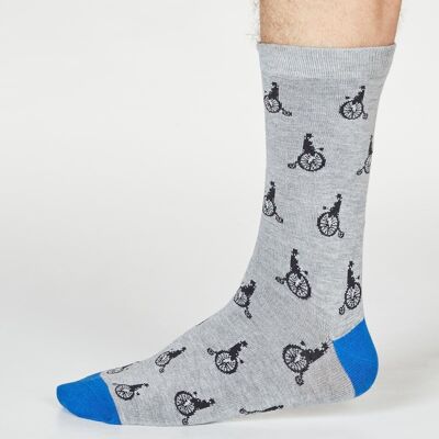 ASHTON BICYCLE SOCKS - GREY MARLE