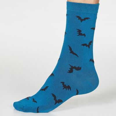 ABEL BATWING SOCKS - INK BLUE