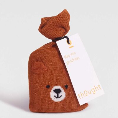 Tanner Baby Bamboo Animal Socks In A Bag - Harvest Orange