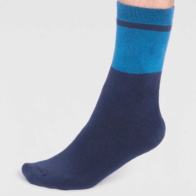 Gordon Organic Cotton Plain Walker Socks - Slate Blue