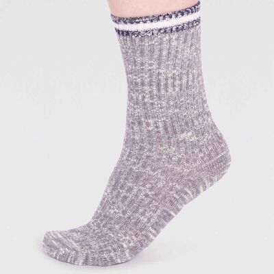 Molly Organic Cotton Socks - Grey Marle