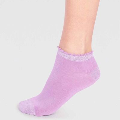 Ariella Bamboo Ankle Socks - Lavender Purple