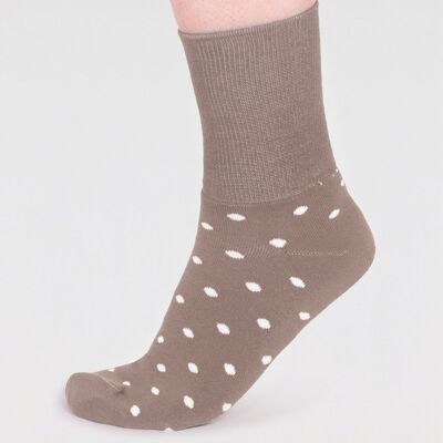 Amara Organic Cotton Spot Walker Socks - Olive Green