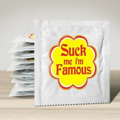 Kondom: Saug mich, ich bin berühmt