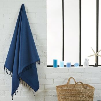 Fouta Eponge Unie - Serviette de bain 6