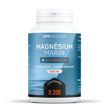 Magnésium marin - 548 mg - 200 comprimés 1