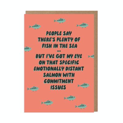 Tarjeta de situación del salmón