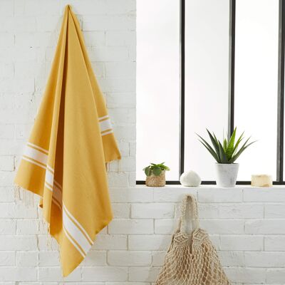 Fouta Flatweave in recycled cotton - 100 x 200 cm