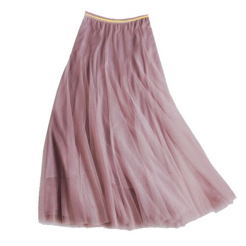 Tulle layer skirt mauve, Large