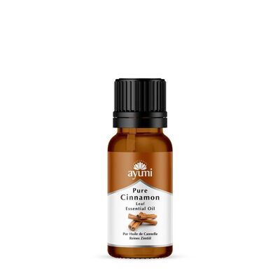 Huile essentielle de feuille de cannelle pure Ayumi 15 ml (qualité alimentaire)