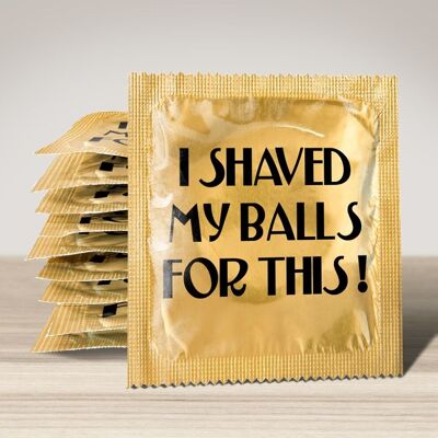 Condom: I Shaved My Balls For This